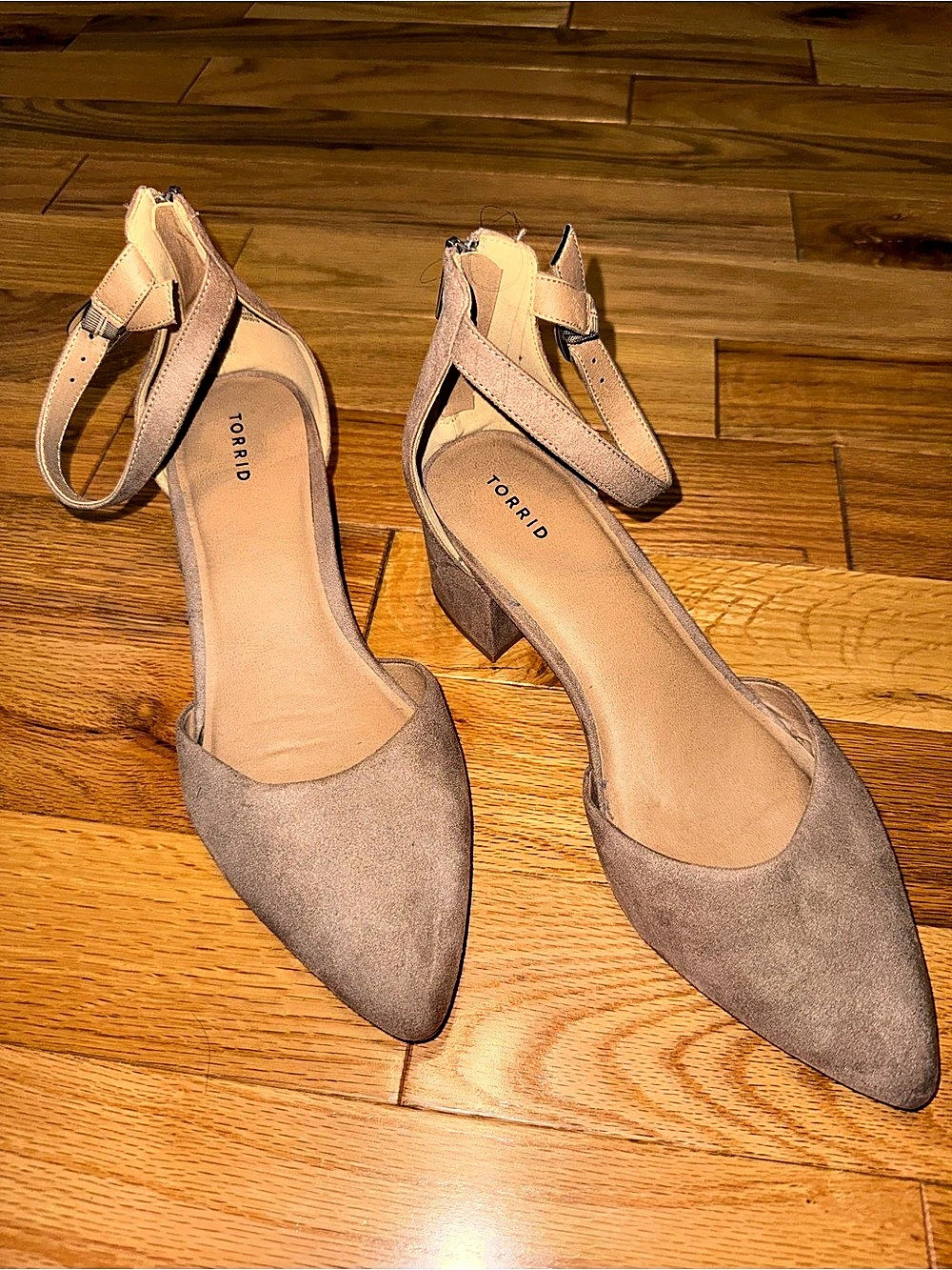 TORRID - Beige Suede Heels - Size 12